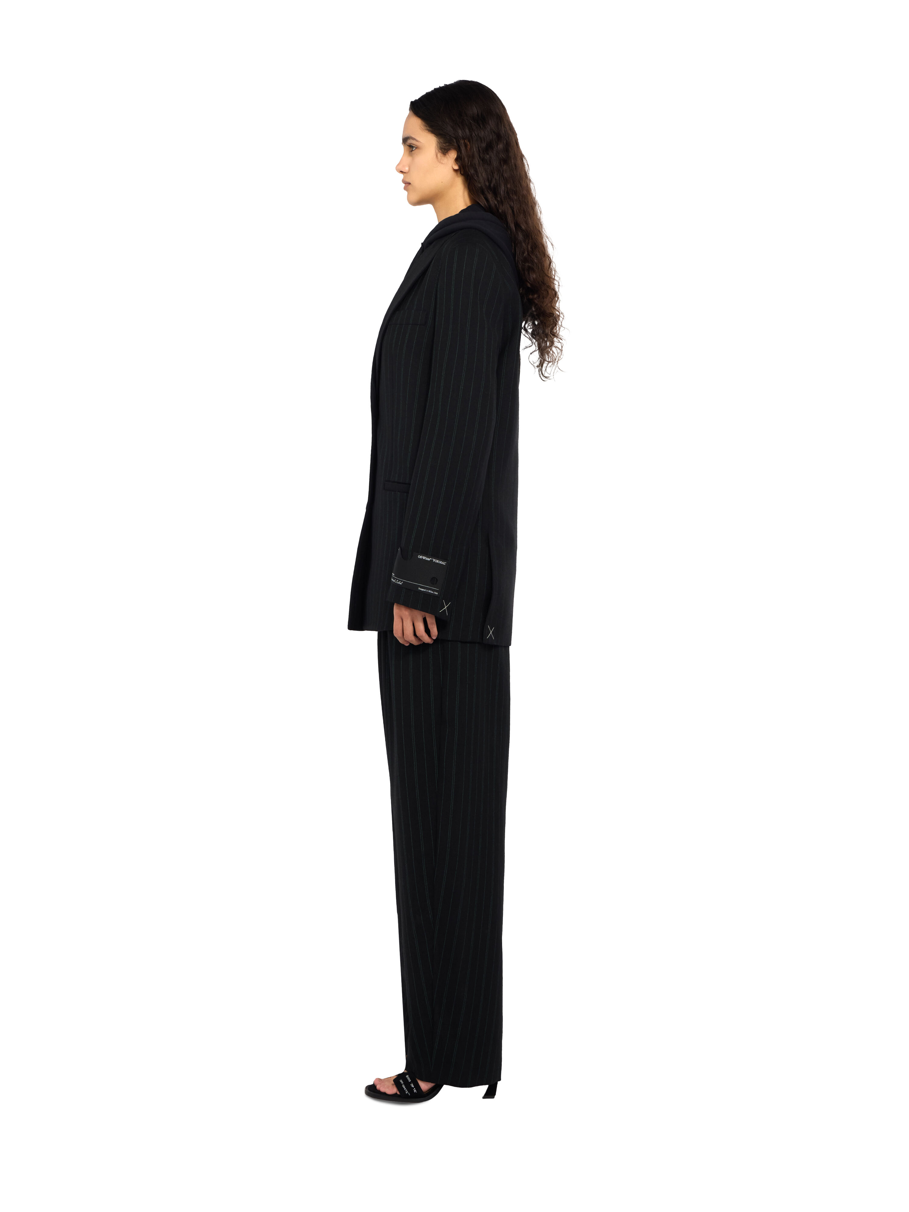 Pinstripe Balloon Pants OFF WHITE Pinstripe Balloon Pants Black Hemloch 2FH00356B