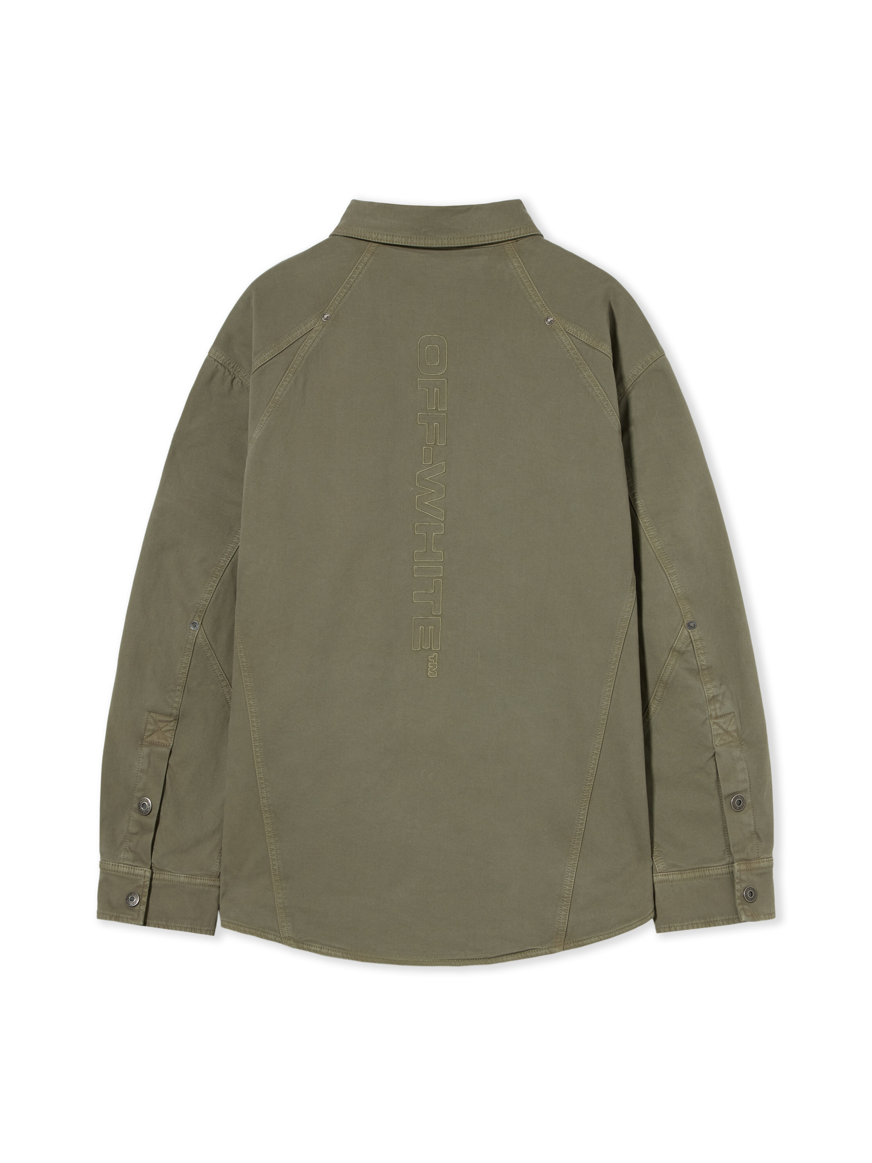 Racing Staff Sport Overshirt OFF WHITE Racing Staff Sport Overshirt DUSTY OLIVE 44MES01DF26F001