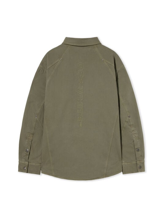 Racing Staff Sport Overshirt OFF WHITE Racing Staff Sport Overshirt DUSTY OLIVE 44MES01DF26F001