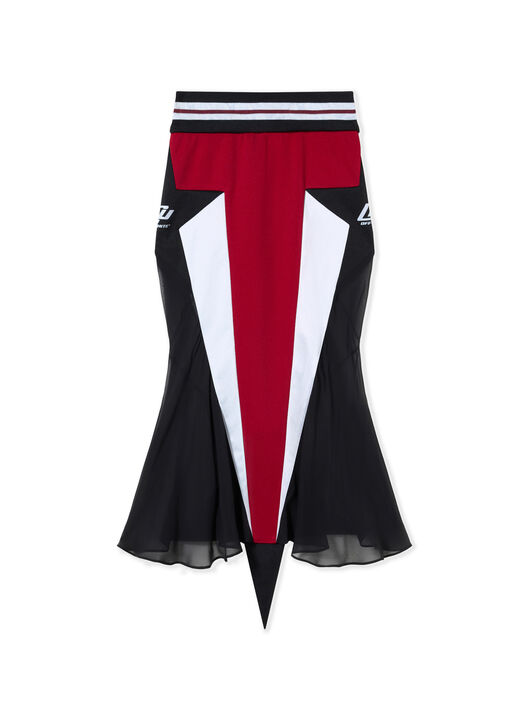OFF WHITE Fluid Track Star Skirt RED DAHLIA - RODIO OWCN004W25JER001
