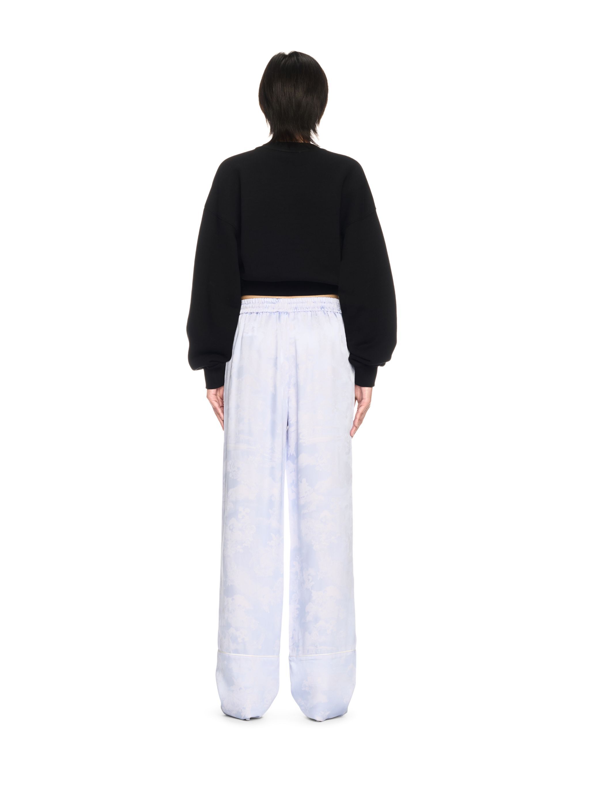 OFF WHITE Schwarzes Pfeil Jewel Cropped Sweatshirt SCHWARZ OWBA079S25FLE003