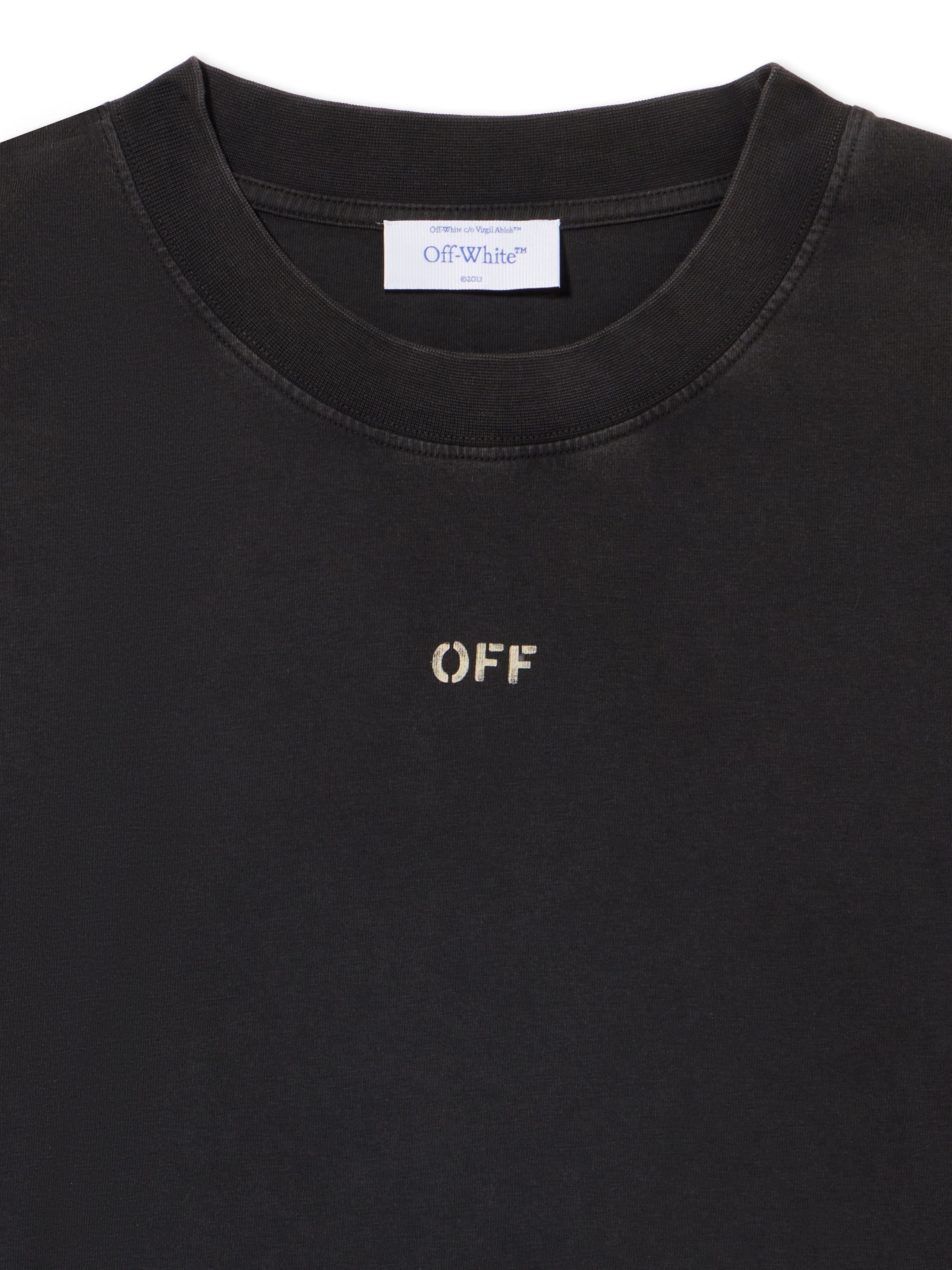 OFF WHITE Martyrdom Arrow Skate  T-Shirt VINTAGE BLACK - CREME BRULÉE OMAA120S25JER00I