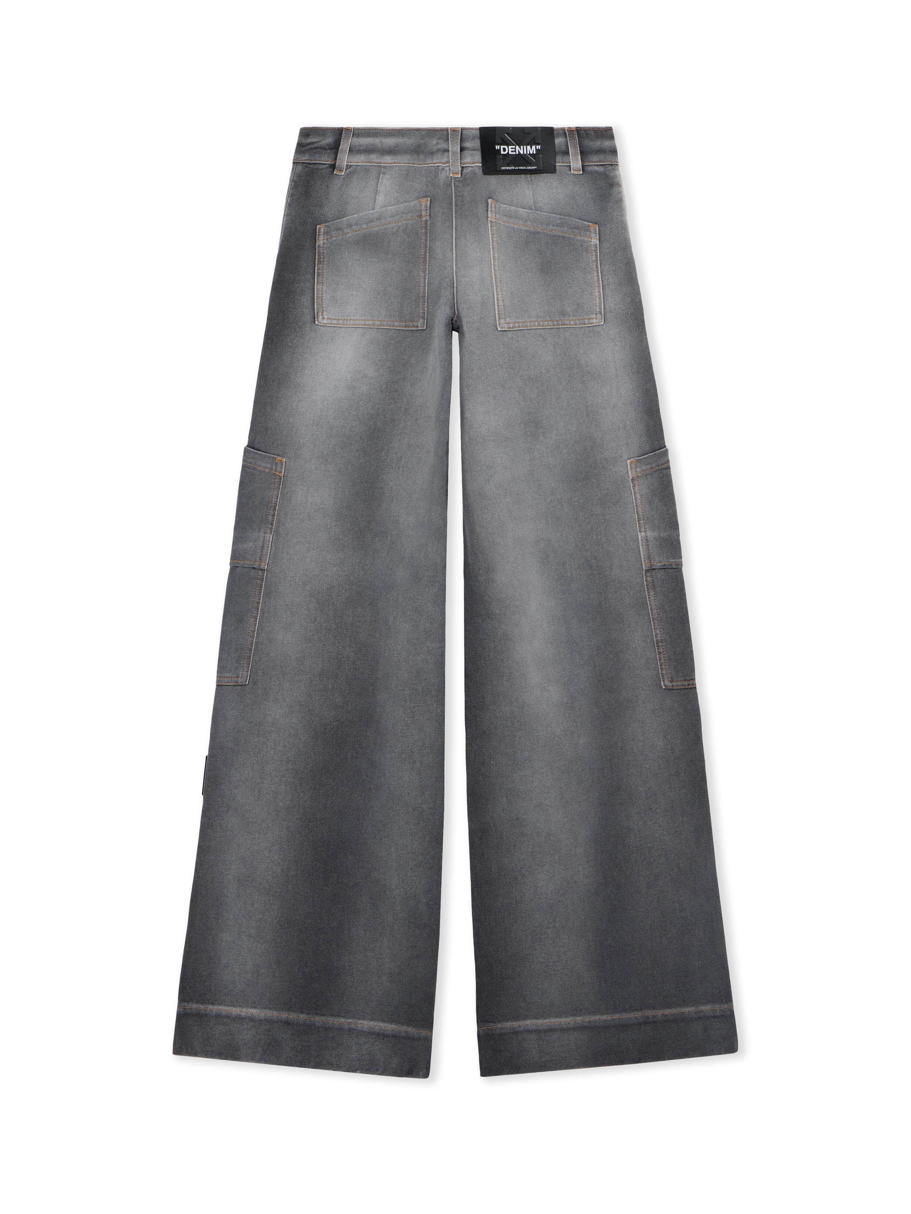 OFF WHITE Denim Toybox Cargo Pants BLEACH BLACK-NO COLOR OWYB01IF25DEN001