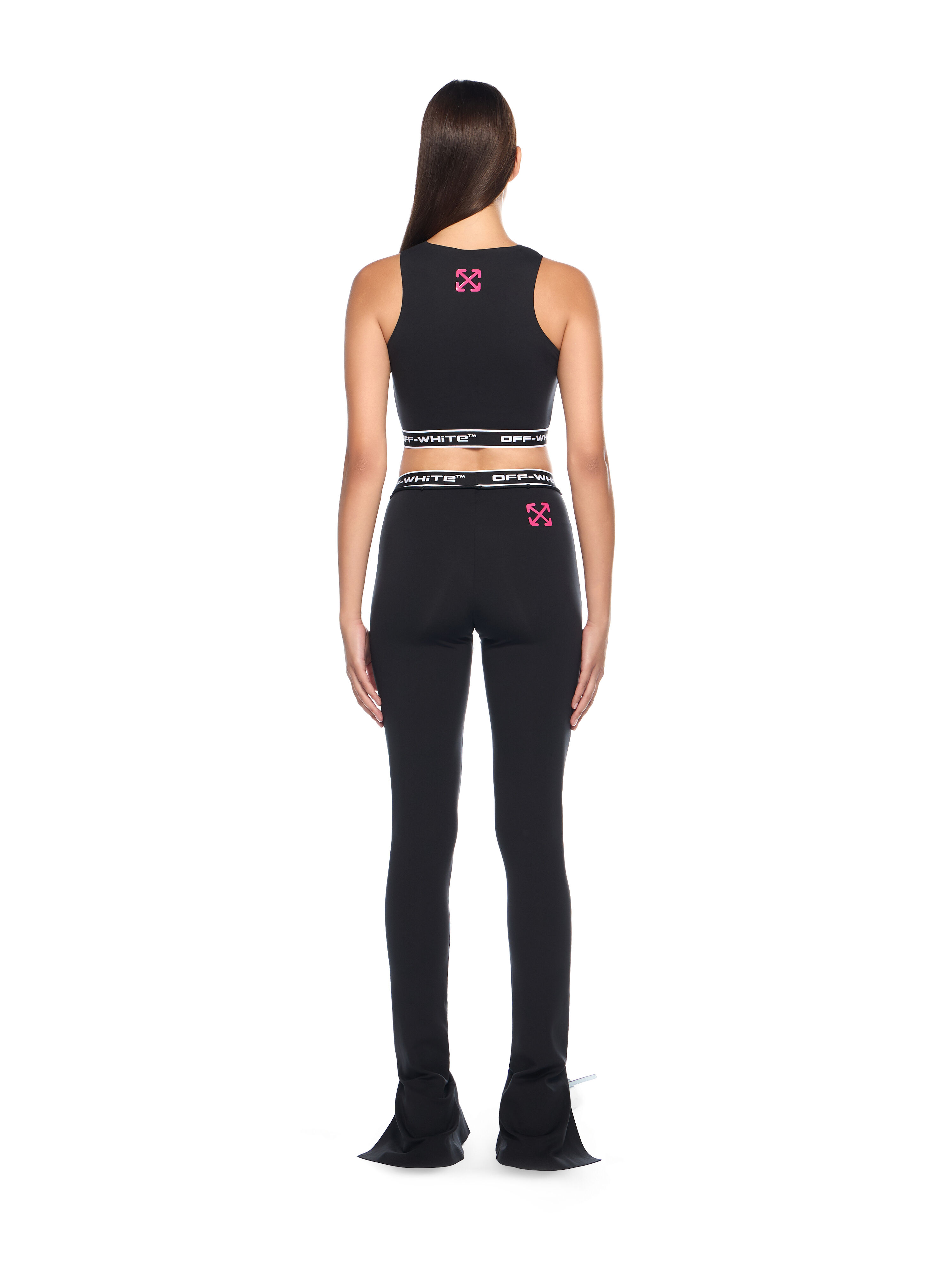 OFF WHITE Logoband Cut Out Top BLACK - FUCHSIA OWVO05JF25JER001