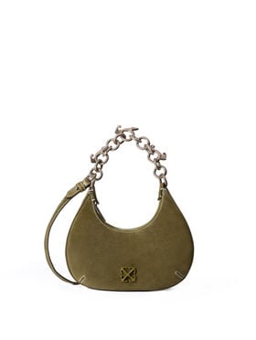 OFF WHITE Hemisphere Suede Bag BEECH - NO COLOR OWNN184F25LEA003