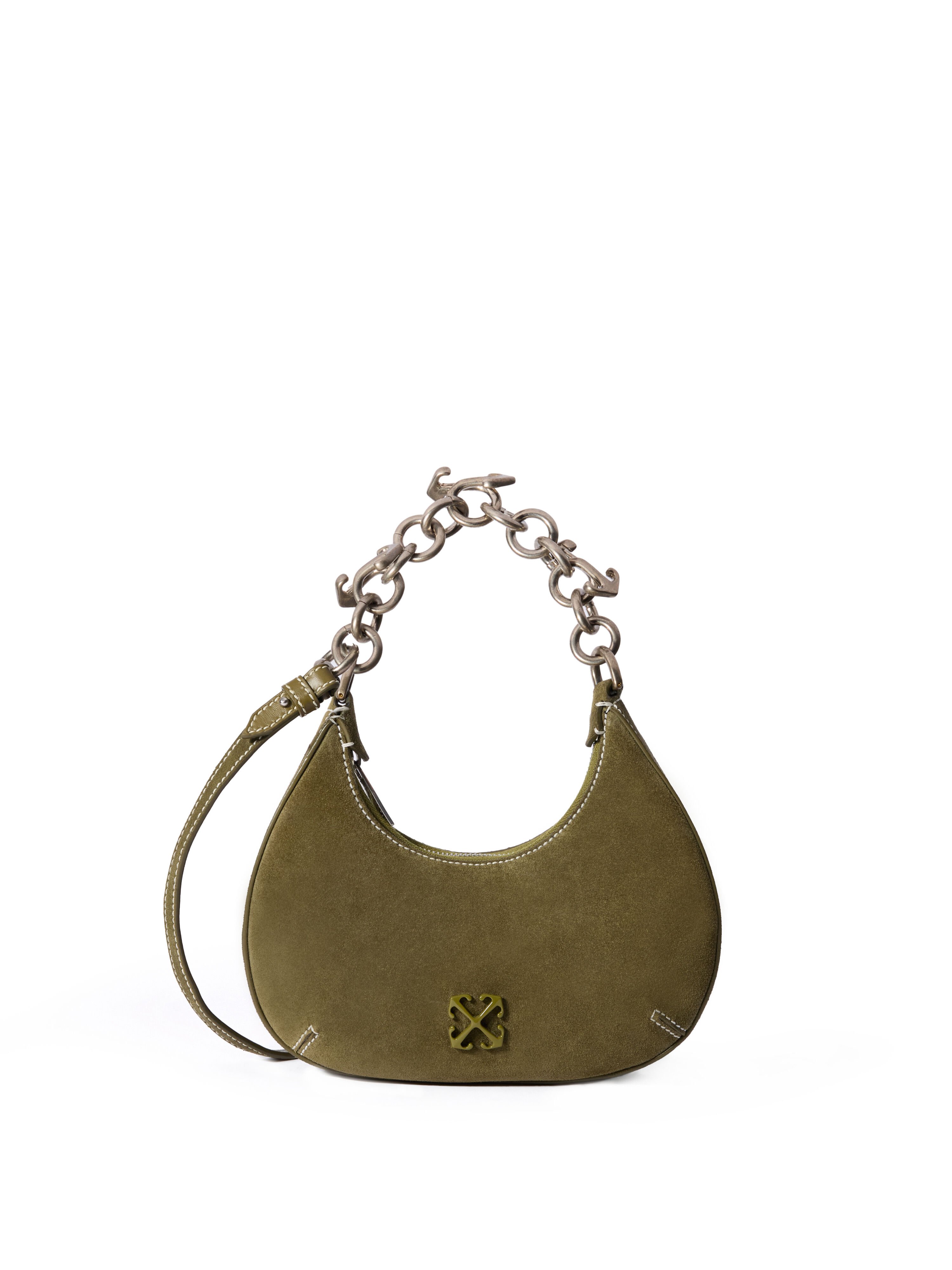 OFF WHITE Hemisphere Suede Bag BEECH - NO COLOR OWNN184F25LEA003