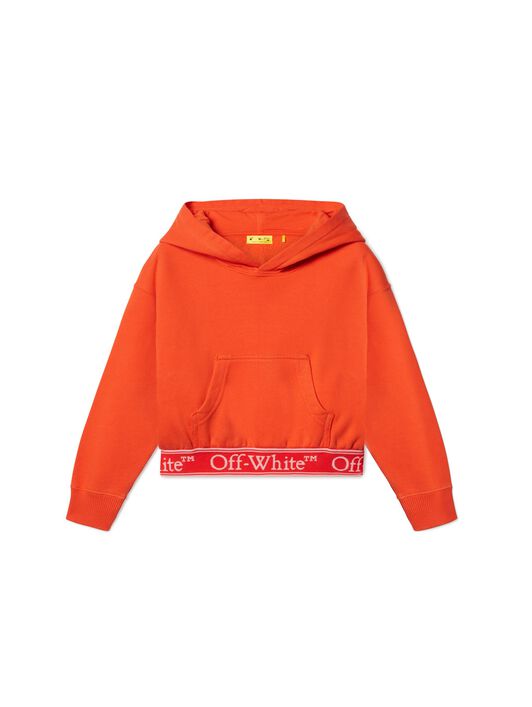 OFF WHITE Bookish Logo Band Hoodie ORANGE OGBB005S25FLE001