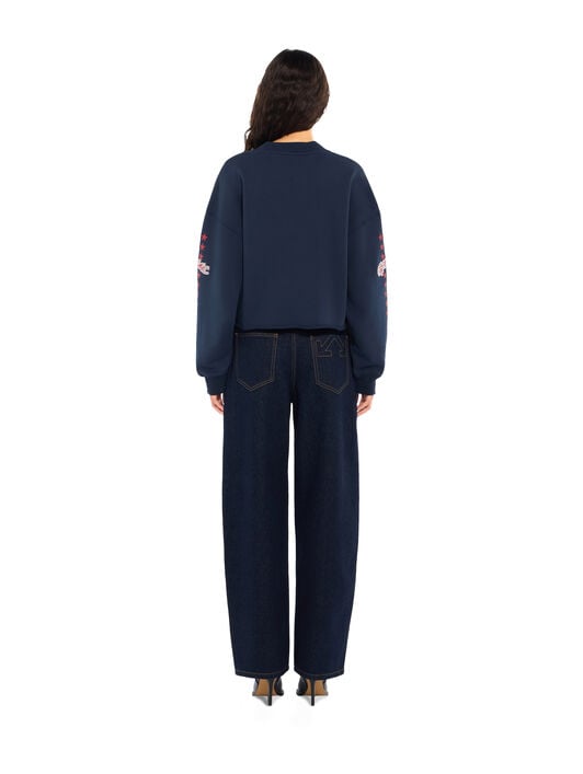 Logo Patch Star Cropped Sweatshirt OFF WHITE Logo Patch Star Cropped Sweatshirt Dark Sapphire High Risk Red 2FE00512T