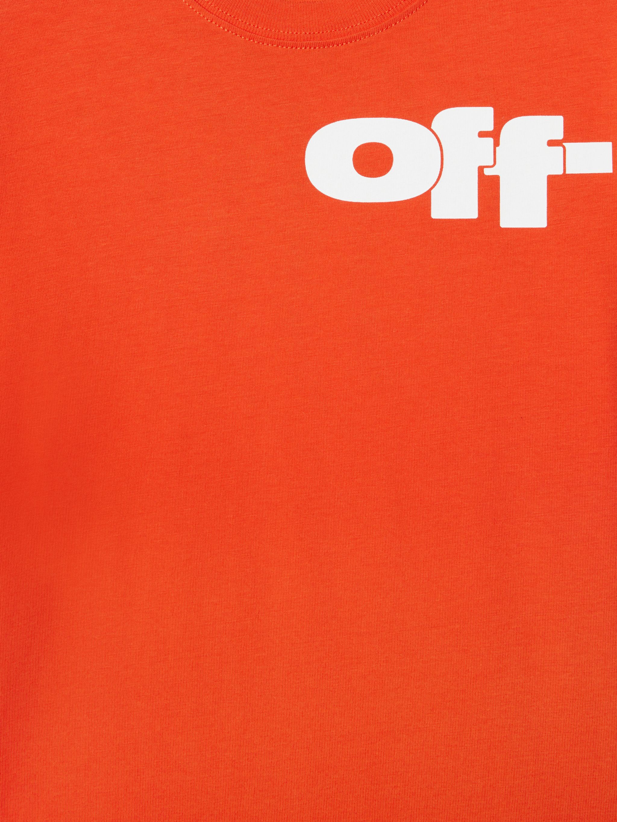OFF WHITE Off Split T-Shirt ORANGE OBAA002S25JER002