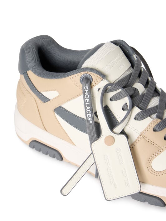 OFF WHITE Out Of Office Sneakers BEIGE - DARK GREY OMIA189S26LEA003