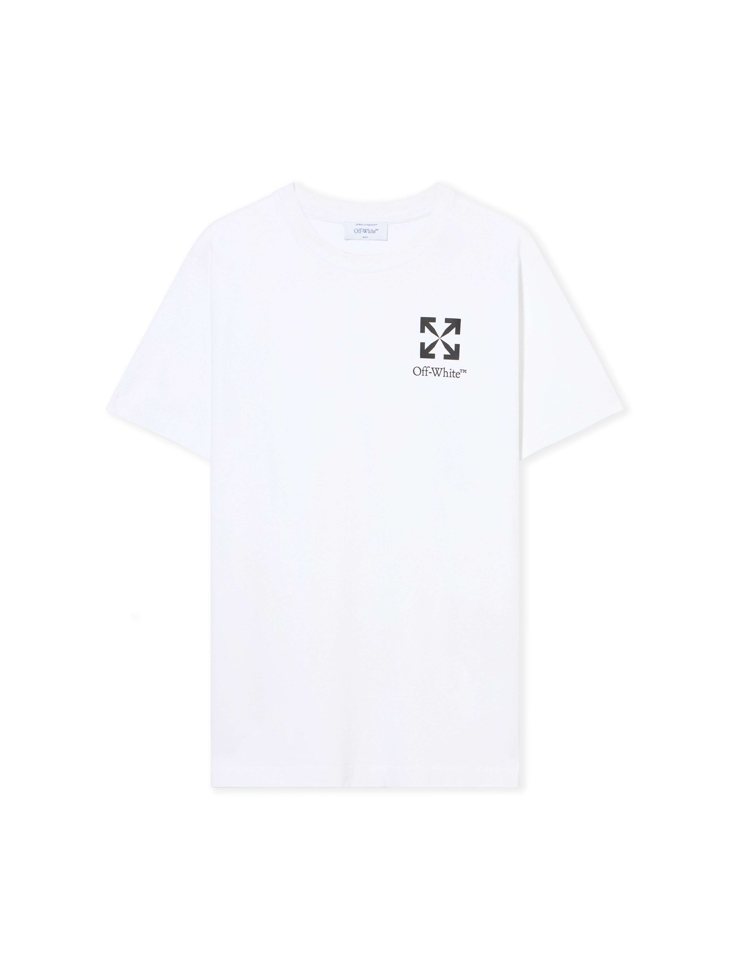 OFF WHITE Small Arrow Slim Logo Tee WHITE - BLACK OMAA027F25JER00F