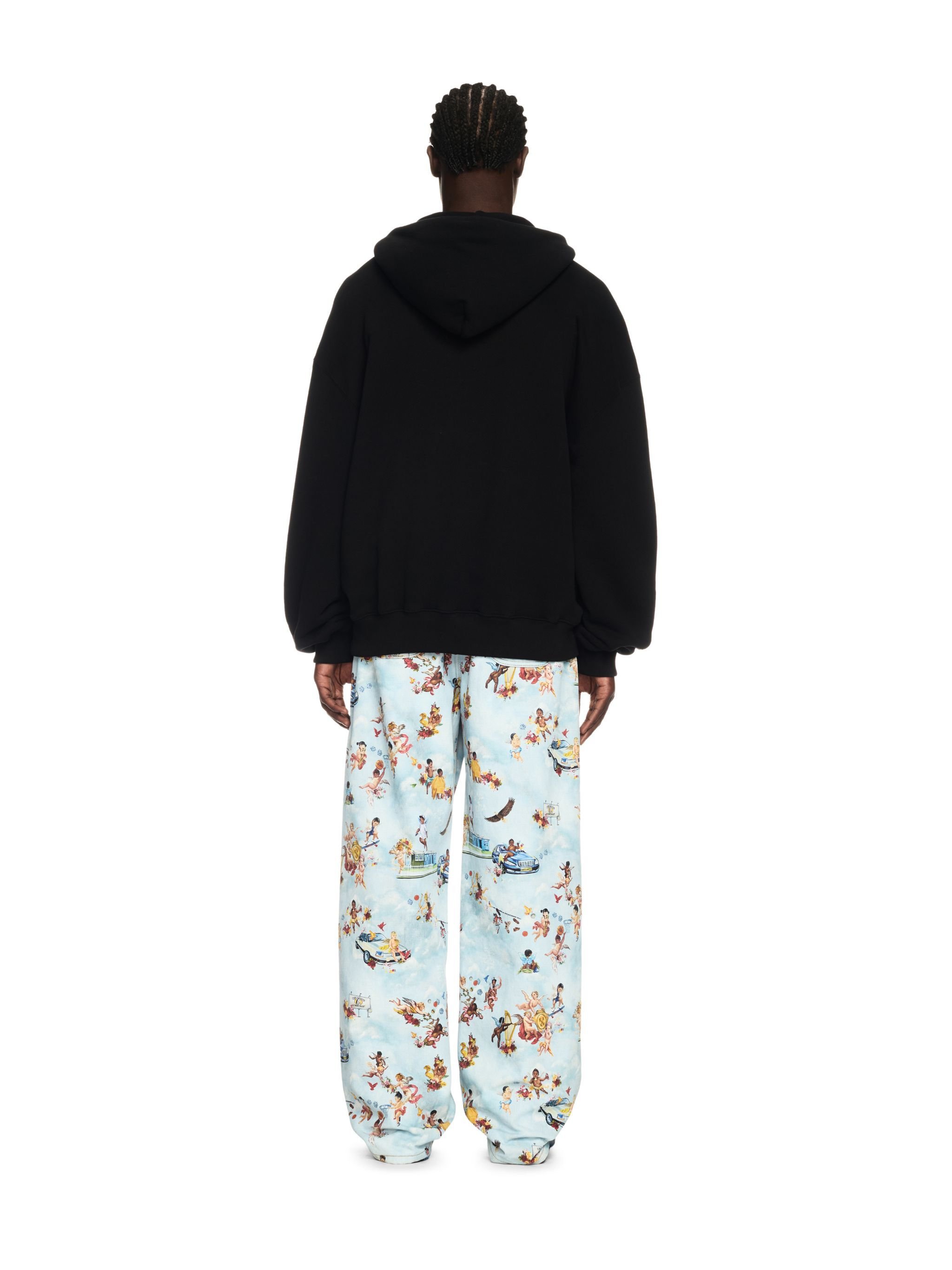 OFF WHITE Fresco Star Over Hoodie Black - Light Ye BLACK OMBB118S25FLE001