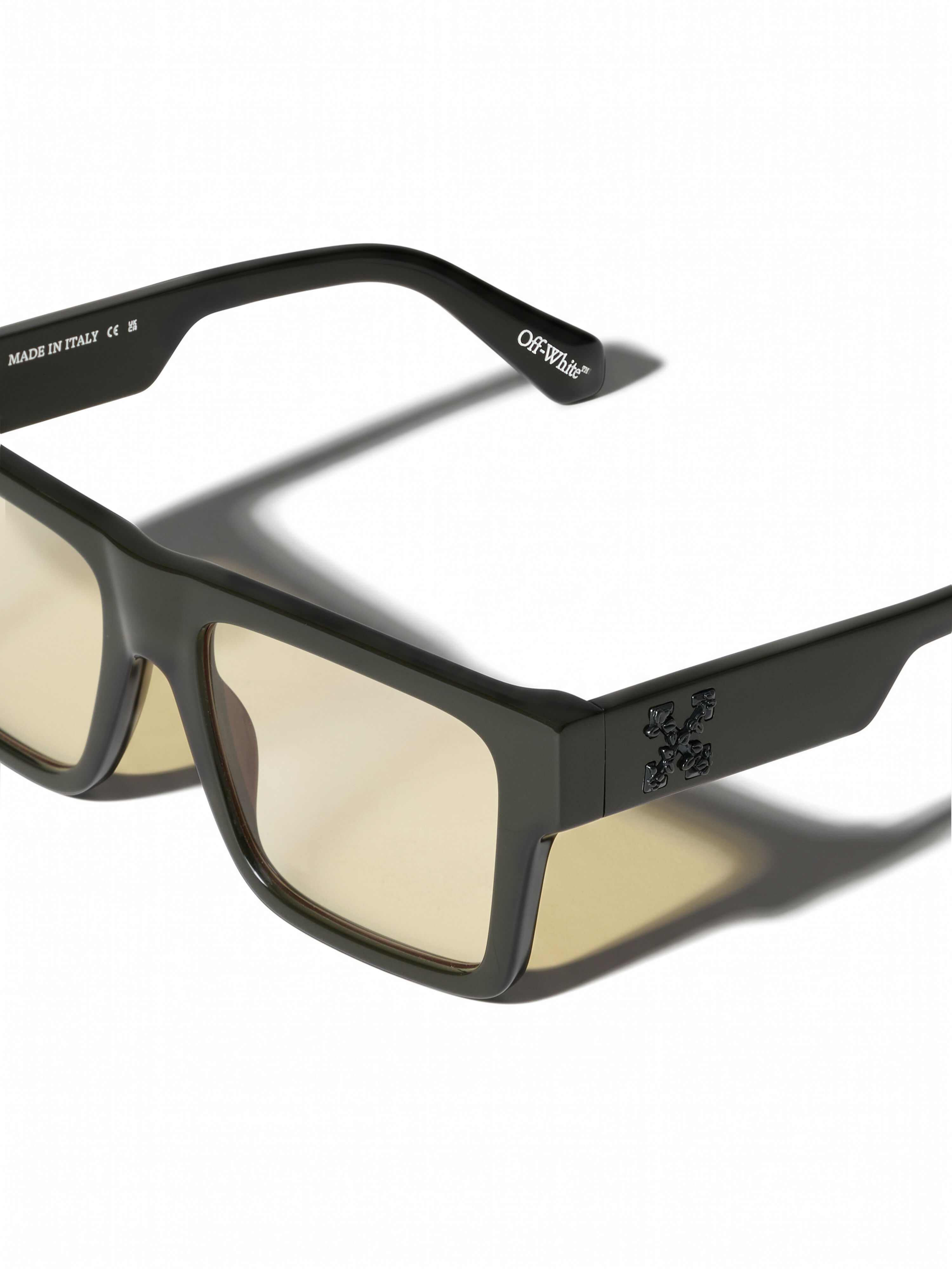 Lawton Yellow Lens Sunglasses OFF WHITE Lawton Yellow Lens Sunglasses Khaki Green OW107050654