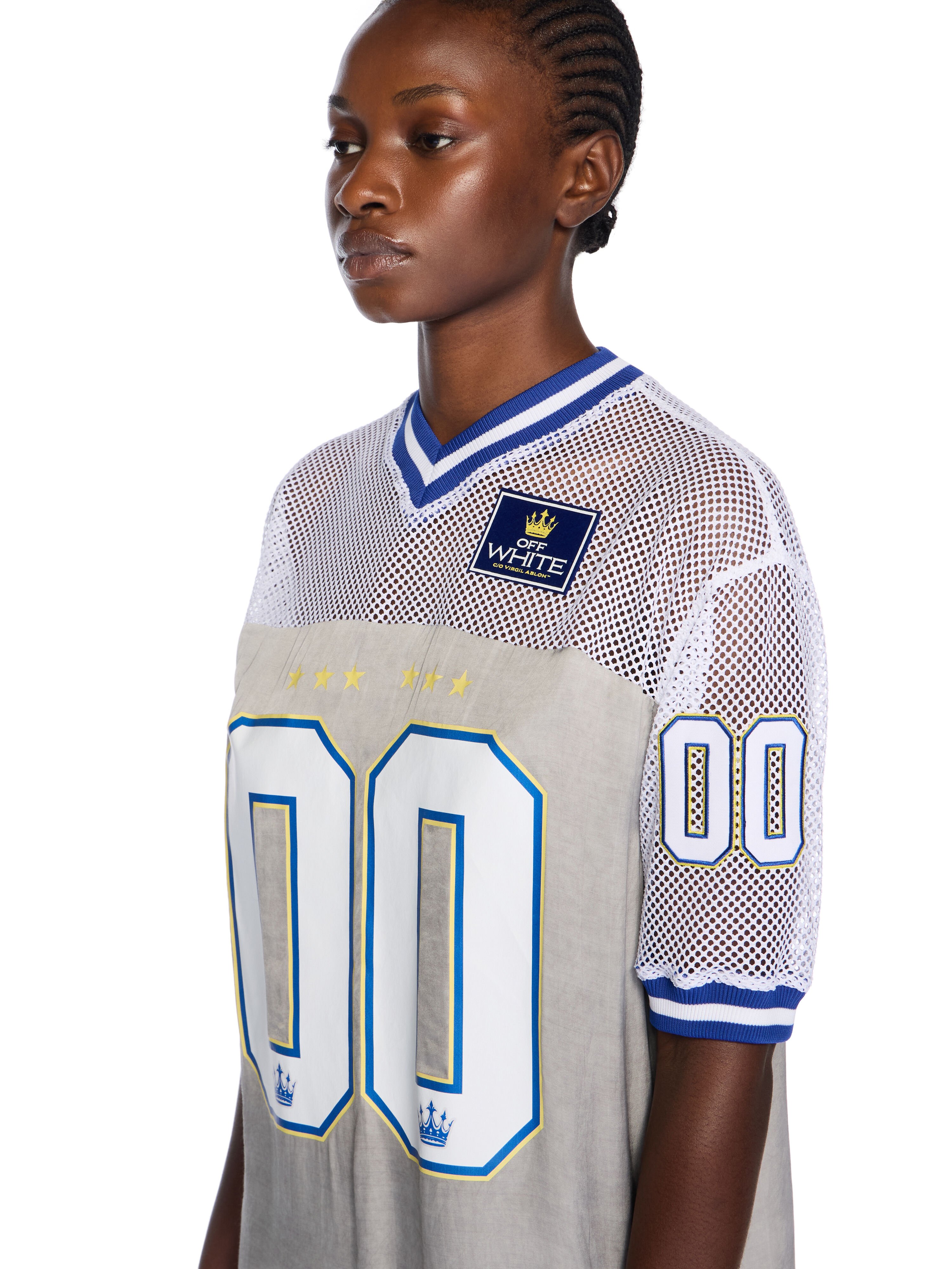 Dyed Vi Sat 00 Football Dress OFF WHITE Dyed Vi Sat 00 Football Dress FLINT GRAY-ELECTRIC BLUE OWDB55GF25FAB001