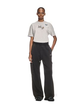 OFF WHITE Black Bookish Cargo Sweatpants PURPLE OWAD136S25JER001