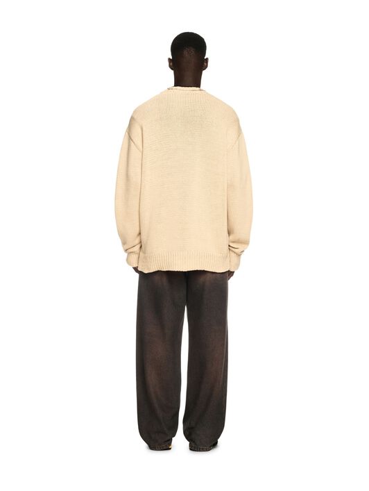 OFF WHITE Overdyed Straight Jeans BROWN OMYA18BS25DEN001