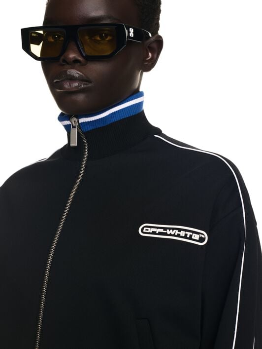 90S Logo Crop Track Jacket OFF WHITE 90S Logo Crop Track Jacket BLACK OWVC001F24FAB001