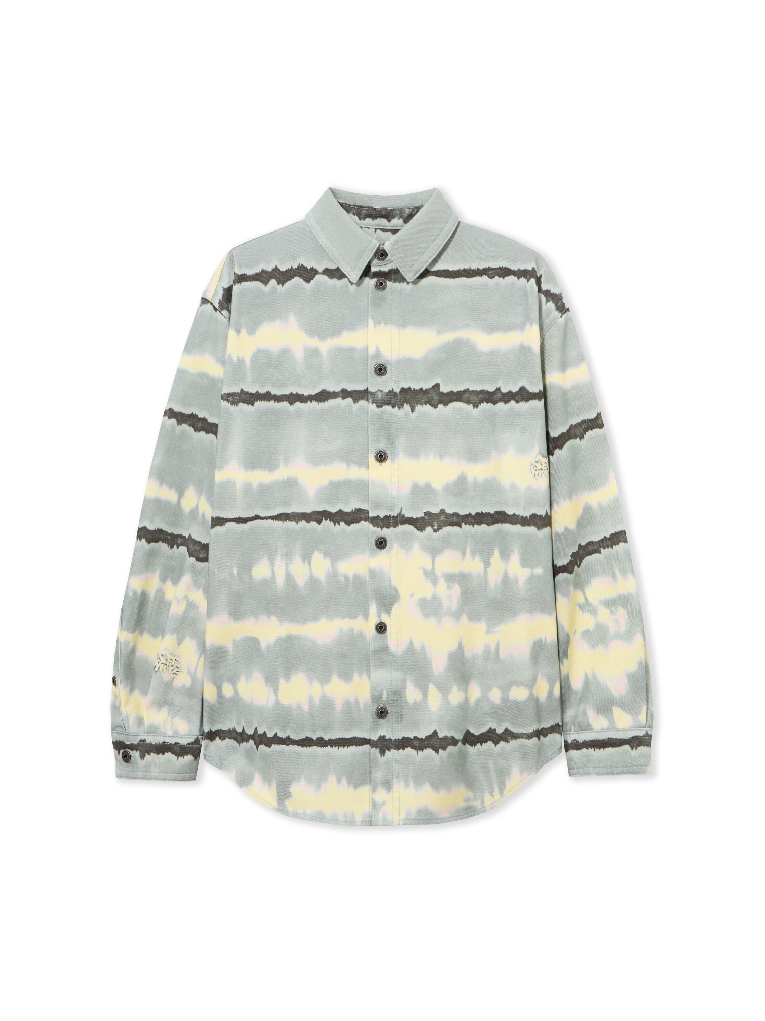 OFF WHITE All-over Tie-dye Overshirt BLUE GREY 44MES01FZ26F001