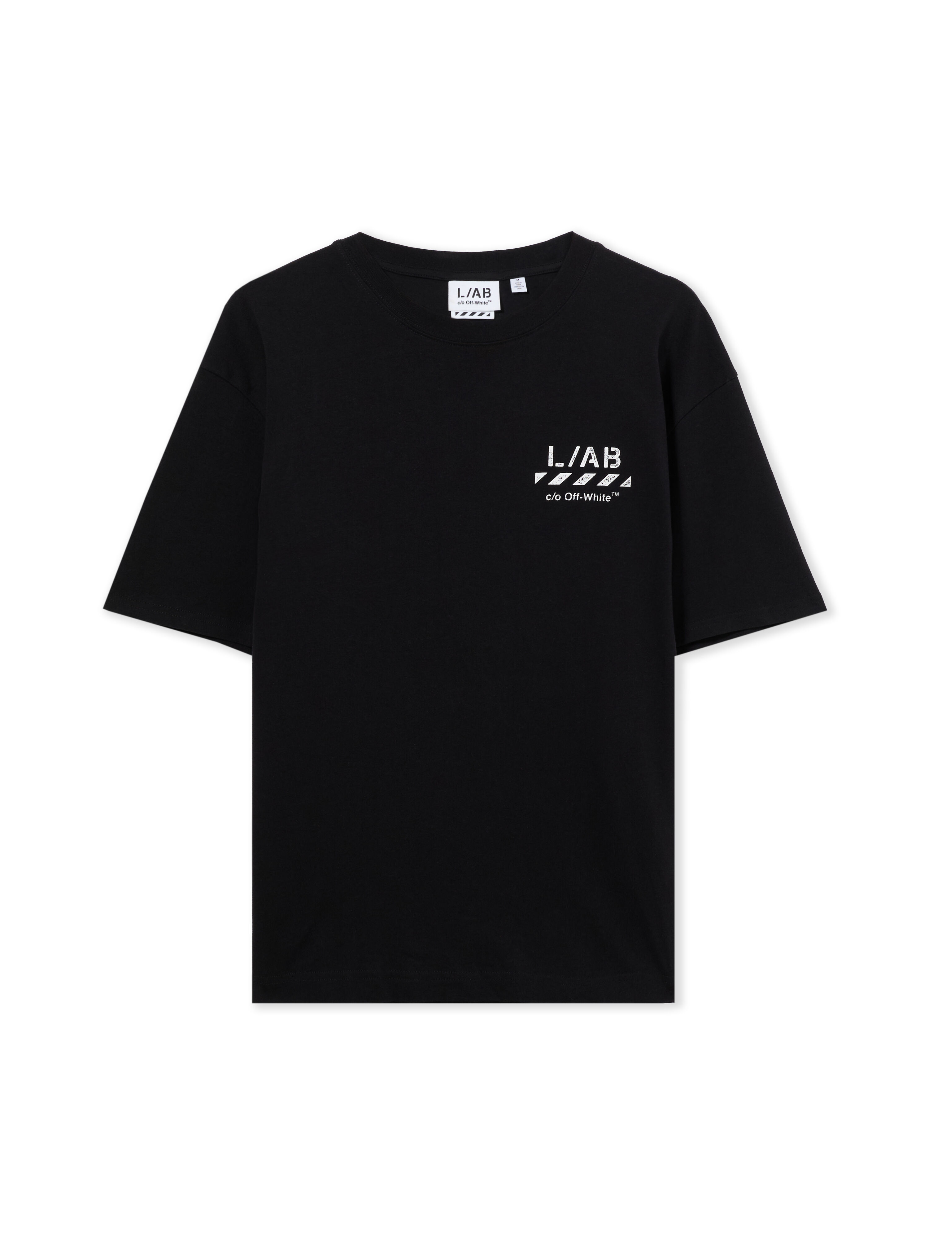 OFF-WHITE Tシャツ ブラック Lサイズ L/AB Diagonal Oversized T-Shirt in BLACK for Men | L/AB c/o Off-White™