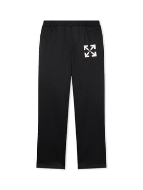 OFF WHITE Single Arrow Slim Trackpants BLACK WHITE OMCJ018C99FAB002