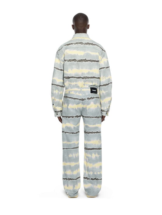 OFF WHITE All-over Tie-dye Overshirt BLUE GREY 44MES01FZ26F001