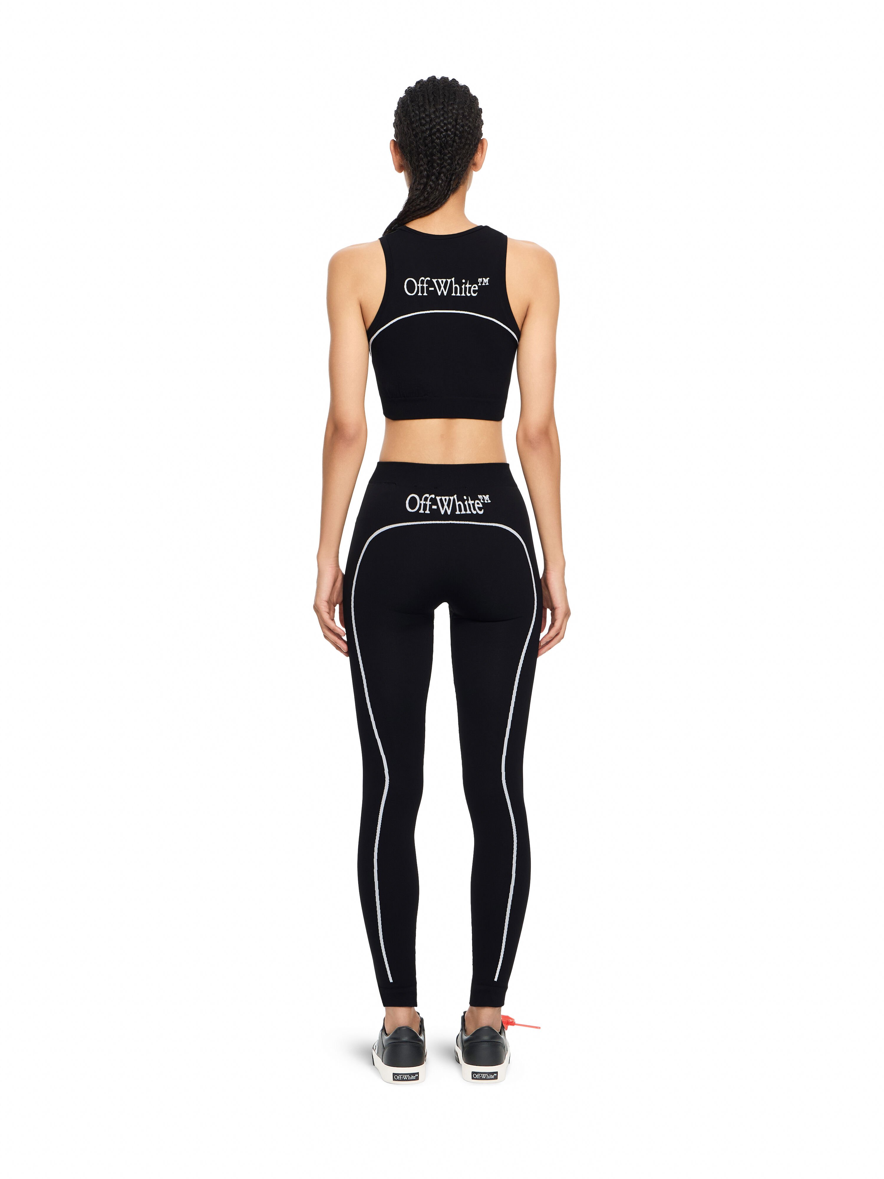 Off Stamp Seamless Crop Top OFF WHITE Off Stamp Seamless Crop Top Black-White 2FA00661T