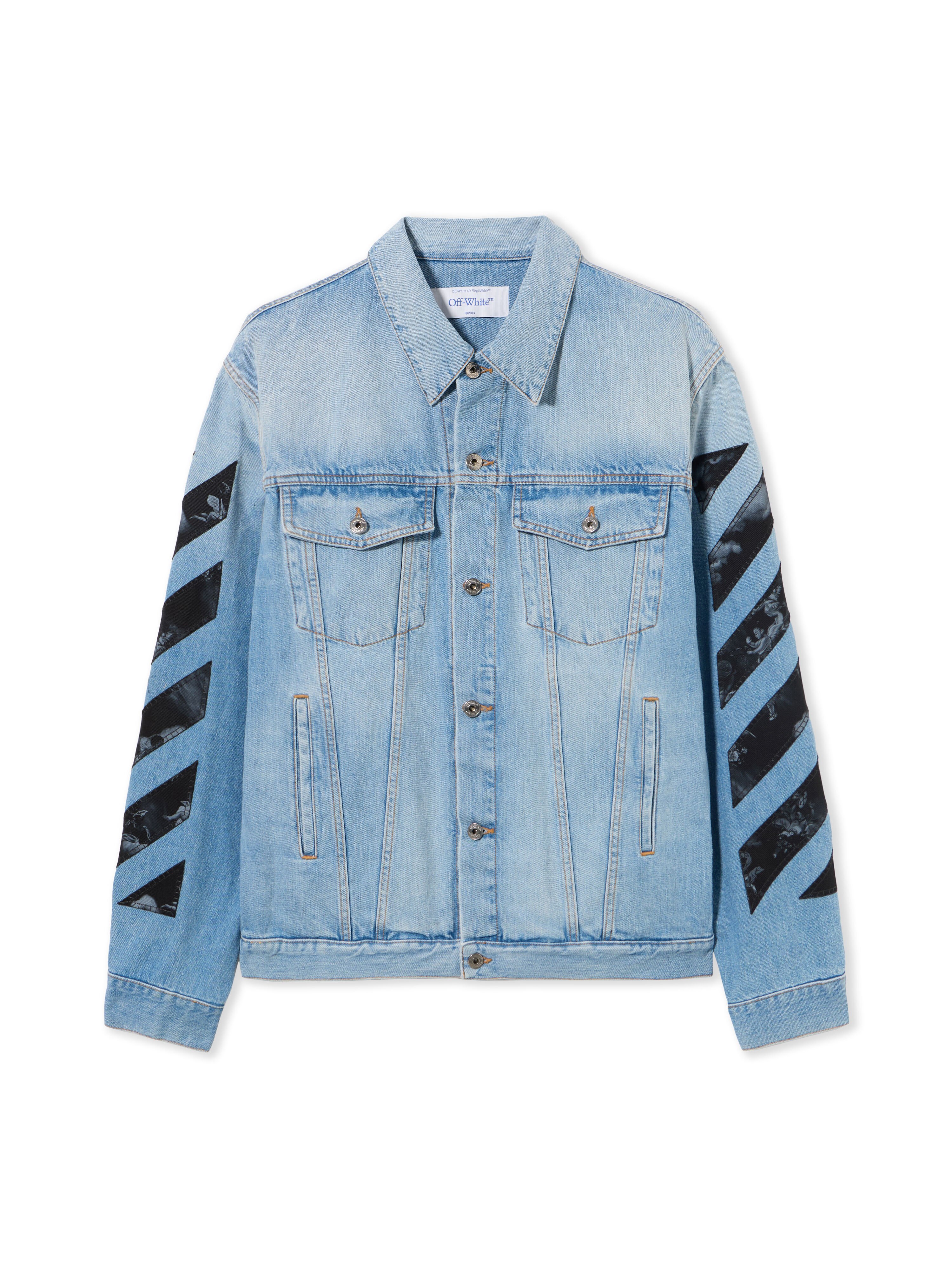 OFF WHITE Fresco Diag Arr Den Skate Jkt NAVY BLUE - NO COLOR OMYE09BS25DEN002