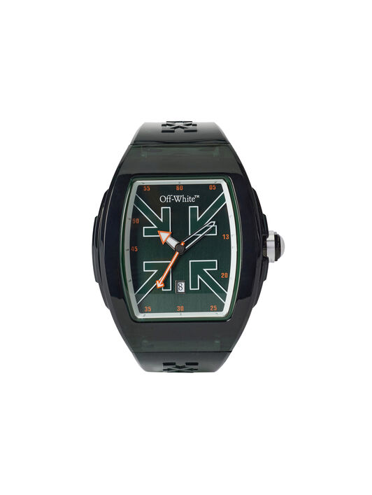 OFF WHITE "Beat" Watch Dark Green OW1G003P