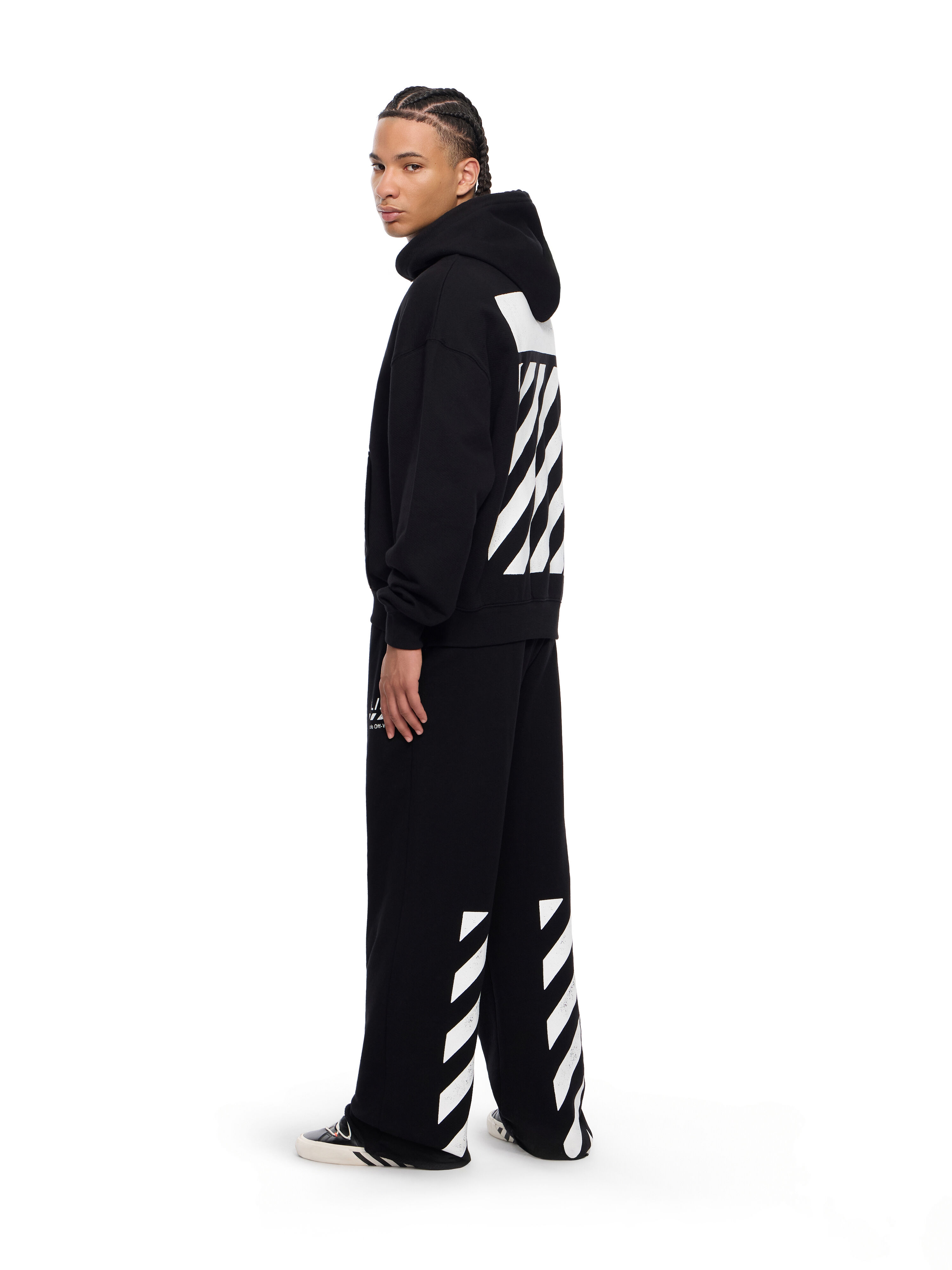 L/AB Core Diagonal Hoodie in BLACK for Men | L/AB c/o Off-White™