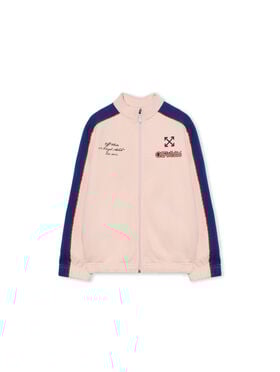 OFF WHITE Soccer Track Zip Up SOFT PINK - RED OGBD001F25FLE001