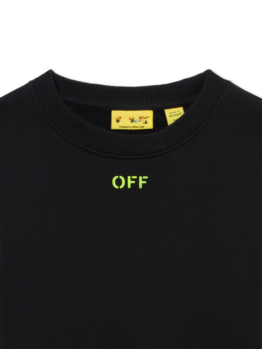 OFF WHITE Off Diag Crewneck BLACK 44BBA001S26F003