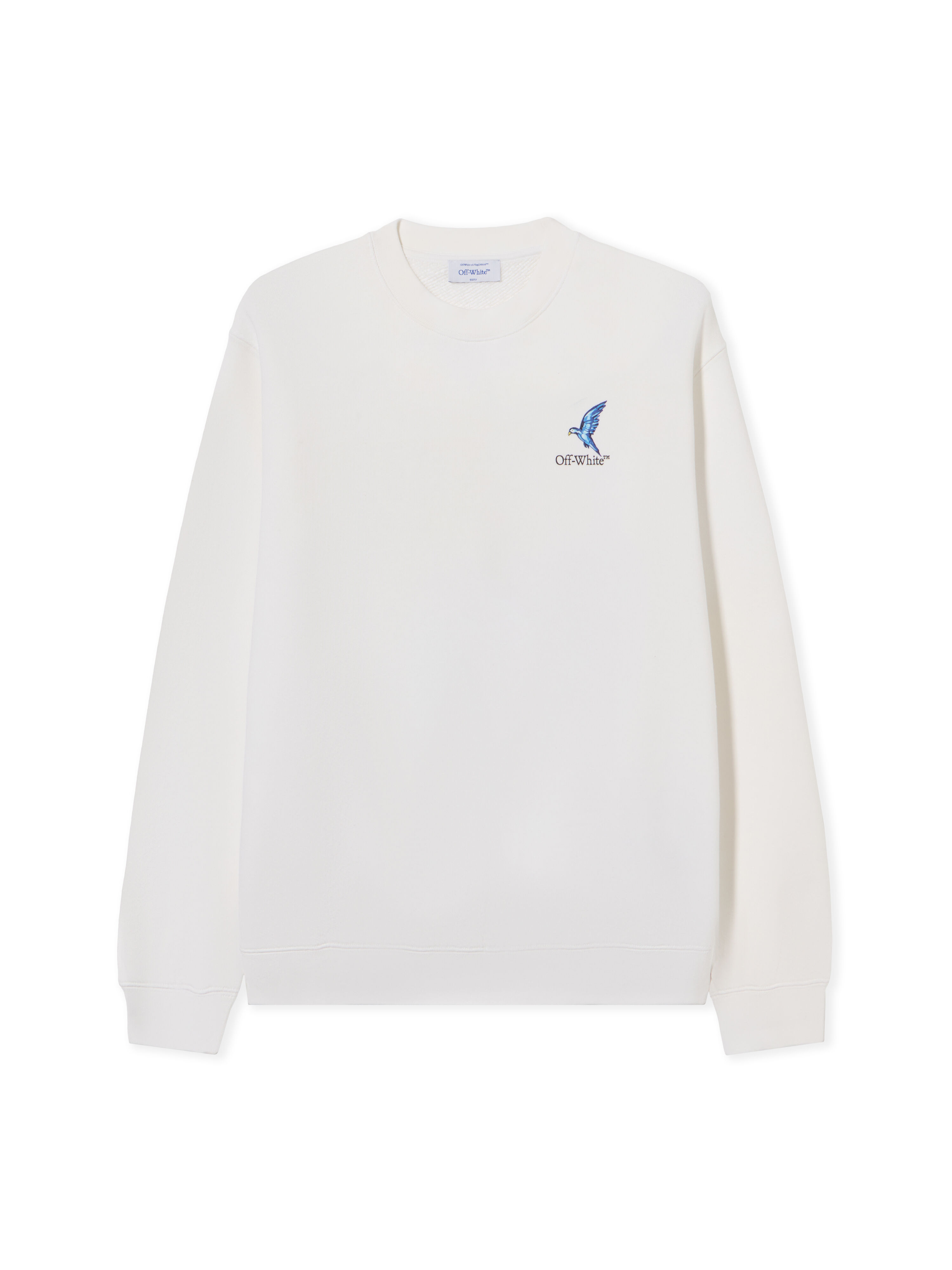 OFF WHITE Fresco Arrow Sweatshirt WHITE - BLACK OWBA055S25FLE001