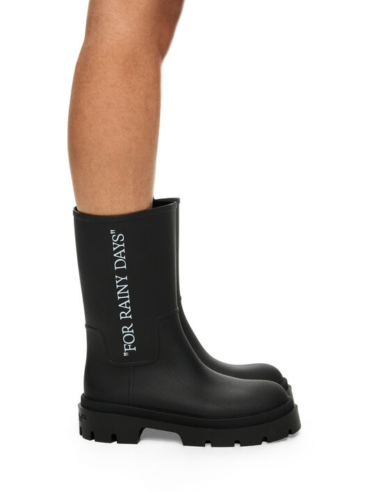 OFF WHITE Reboot Rainy Days Boot BLACK/WHITE OWIE049C99MAT001