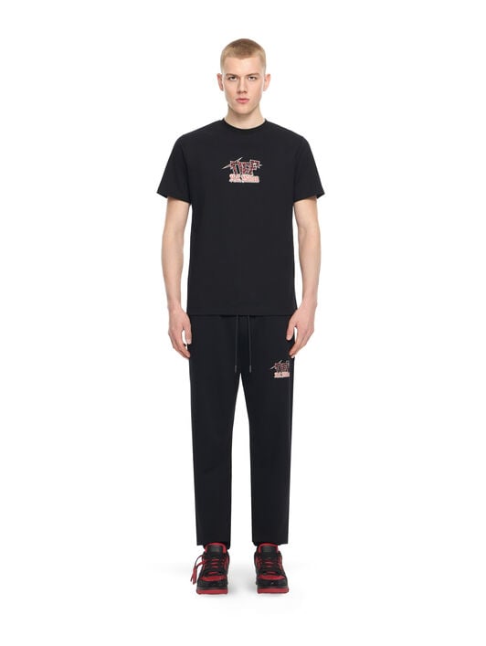 OFF WHITE Off-White™ c/o AC Milan Arrow Slim T-Shirt BLACK RED 44MAA027G25J00O