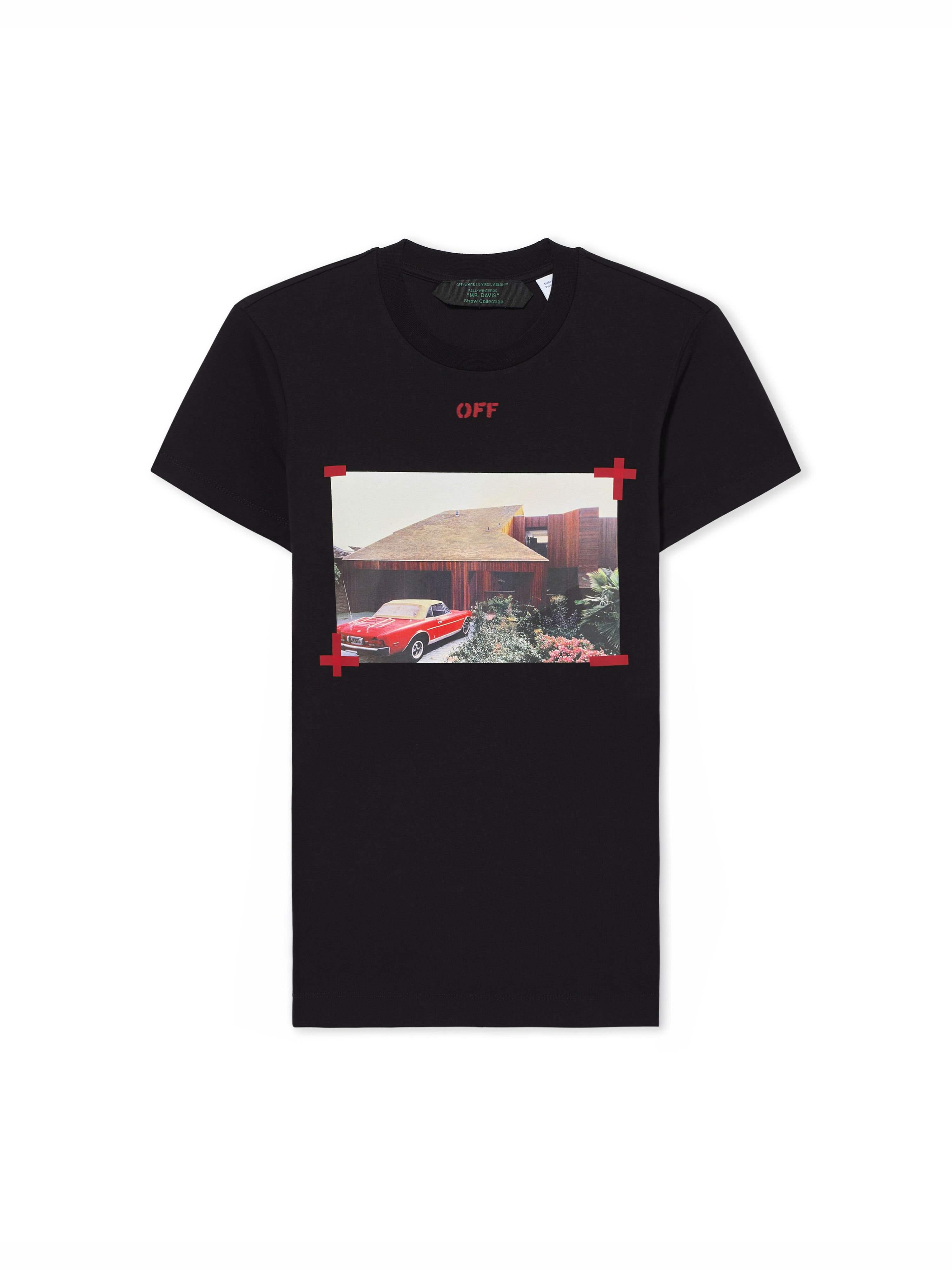 OFF WHITE Miles Davis Architecture Slim T-Shirt Black-Black 2FA00774T