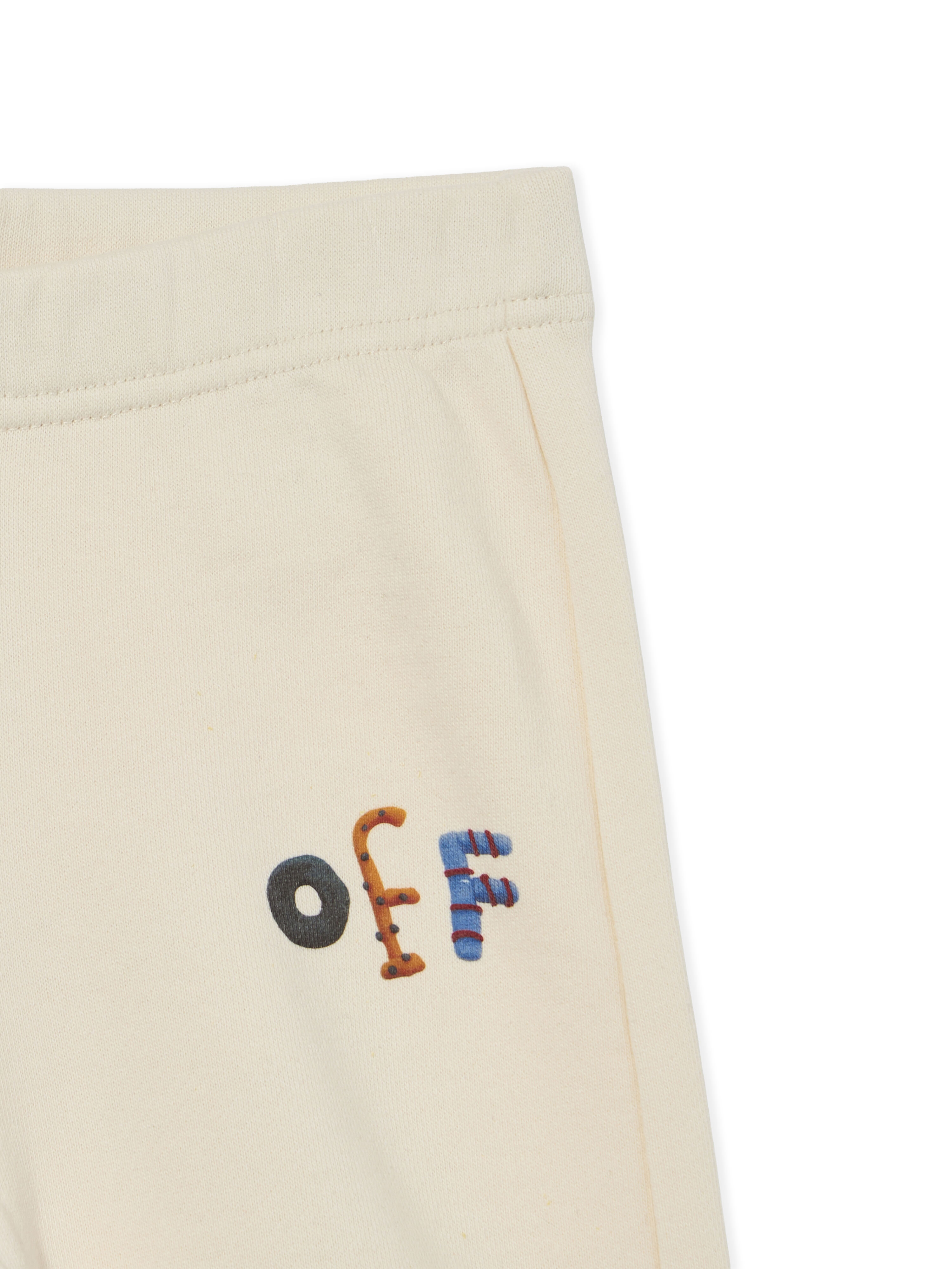 OFF WHITE Logo Pongo Sweatpant EGRET 44GXD001F26F001
