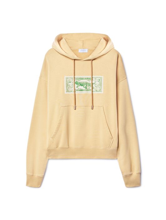OFF WHITE Banknote Arrow Skate Hoodie Cream NEUTRALS OMBB085S25FLE00H
