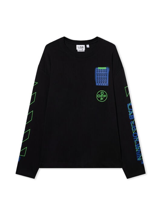 LAB L/AB Off Active Long-Sleeved T-Shirt BLACK 44LABF26T076