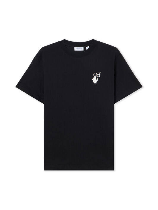 OFF WHITE Slim Fit Graphic S/S T-Shirt BLACK 44OWOS26T061