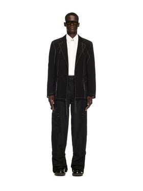 OFF WHITE Black 00 Wool Blazer BLACK OMEN09HS25FAB003