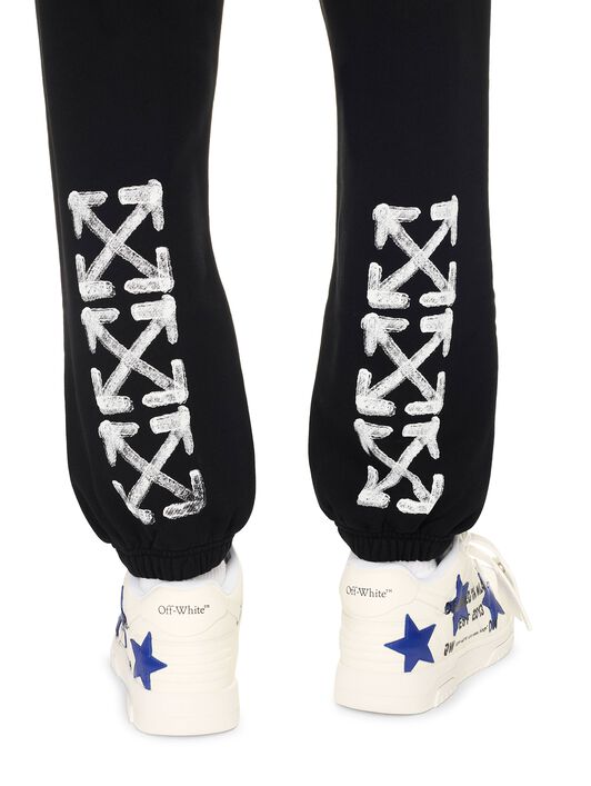 OFF WHITE Black Spray Arrow Sweatpants BLACK OMCH057S25FLE001