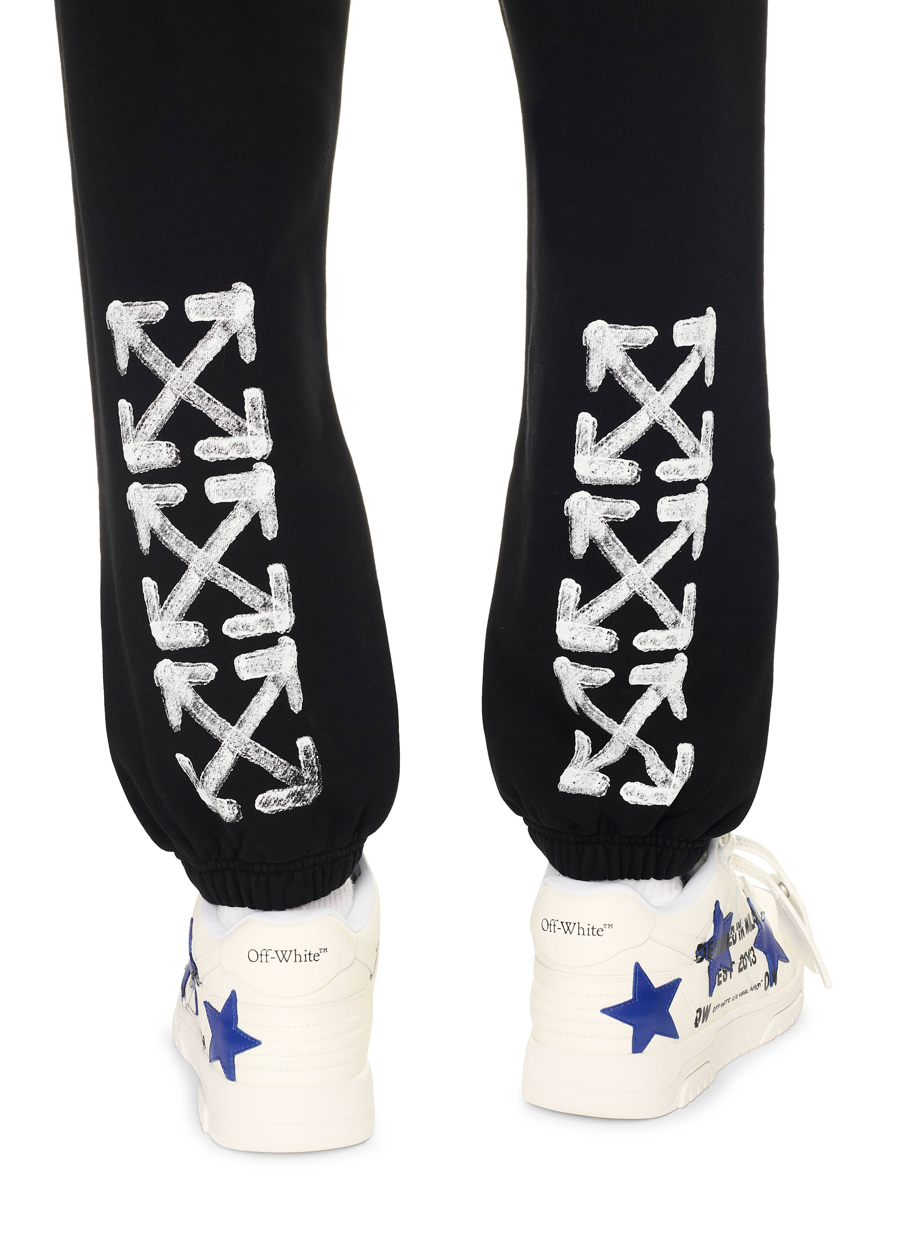 OFF WHITE Black Spray Arrow Sweatpants BLACK OMCH057S25FLE001