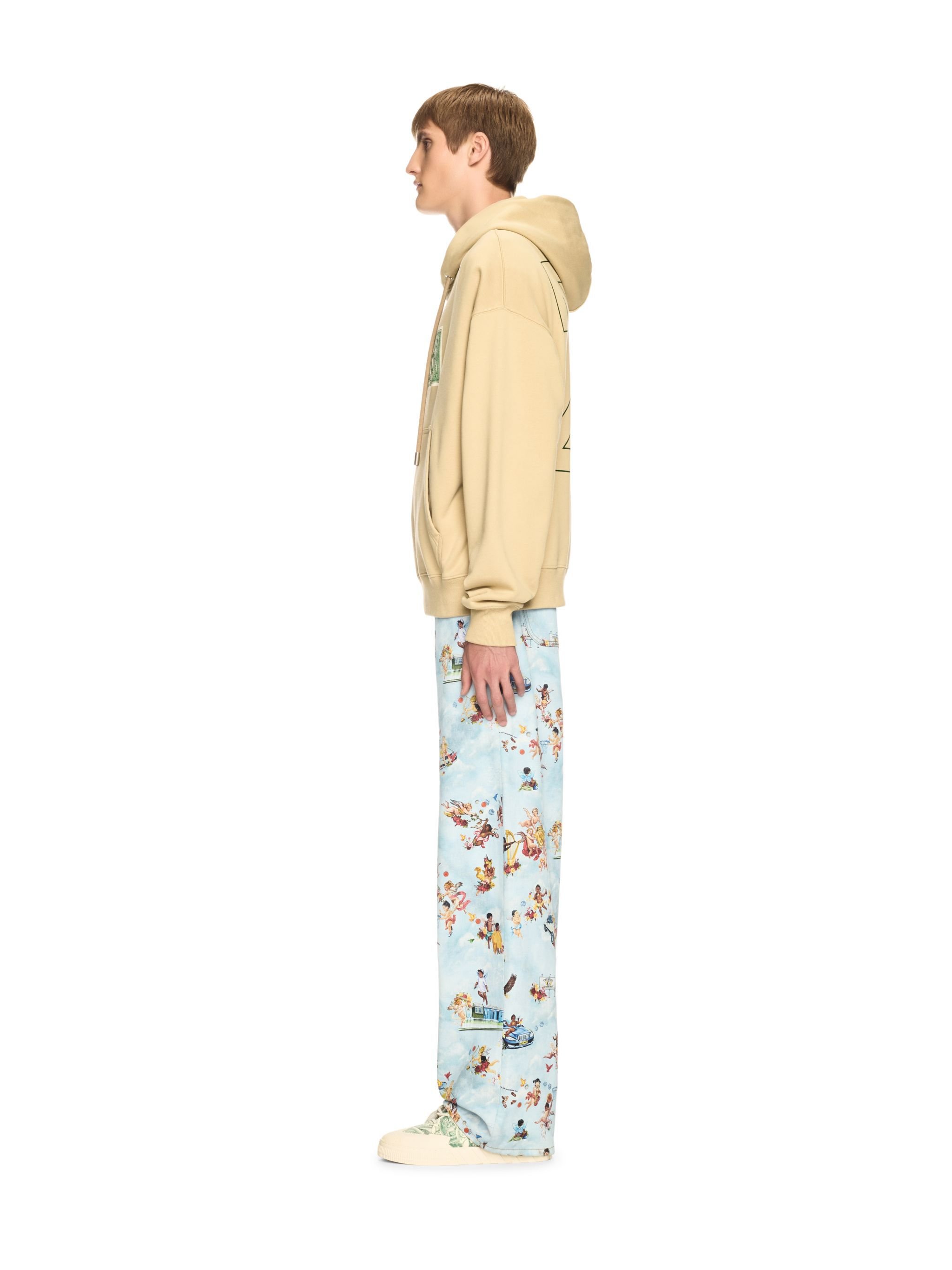 OFF WHITE Banknote Arrow Skate Hoodie Cream NEUTRALS OMBB085S25FLE00H