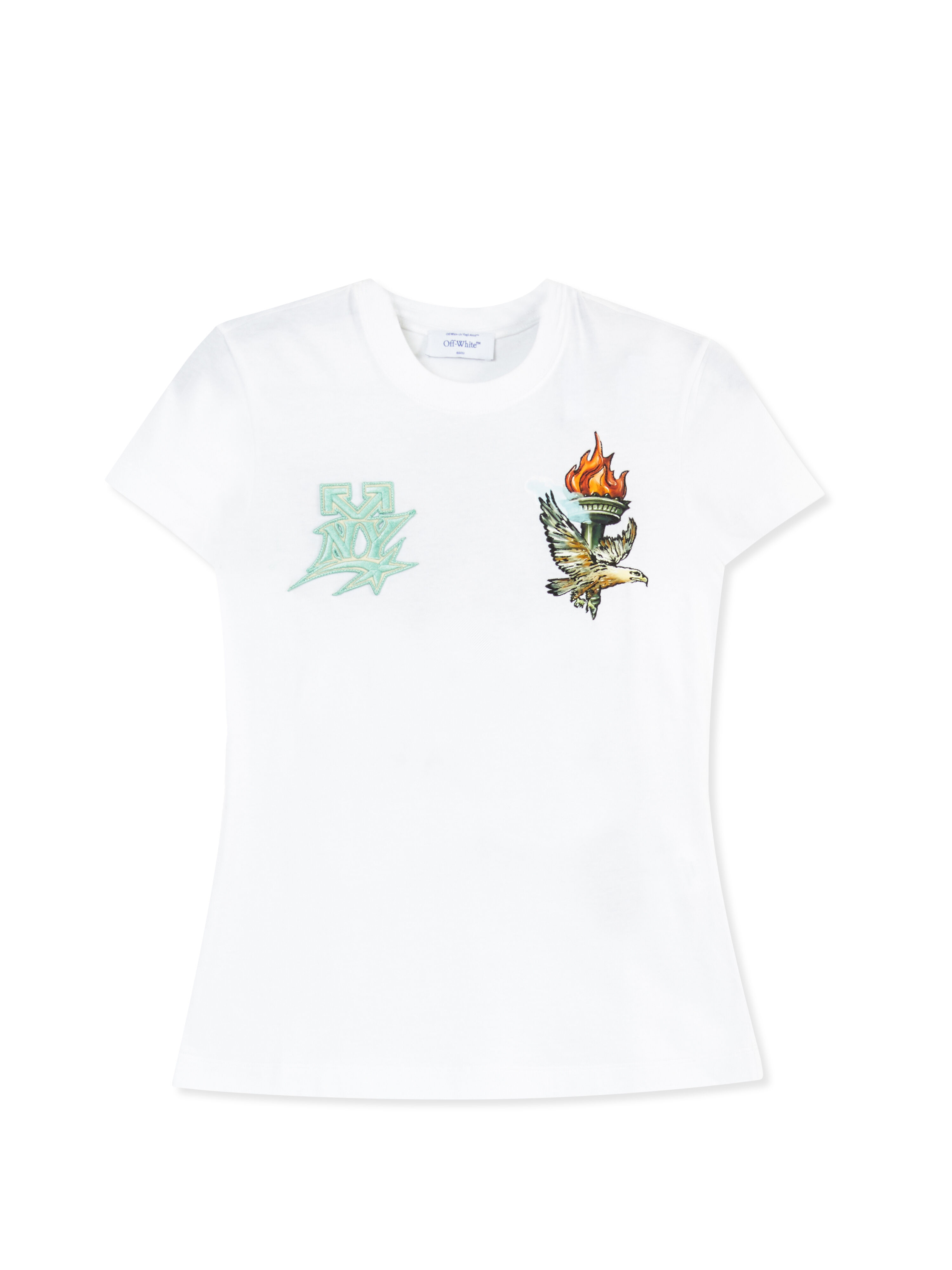 OFF WHITE OW x New York Liberty T-Shirt WHITE 29A00377TJER
