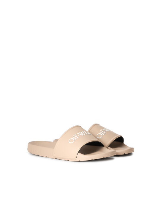 OFF WHITE Sandali Slider Bookish SESAME - WHITE OMIU002S26MAT002