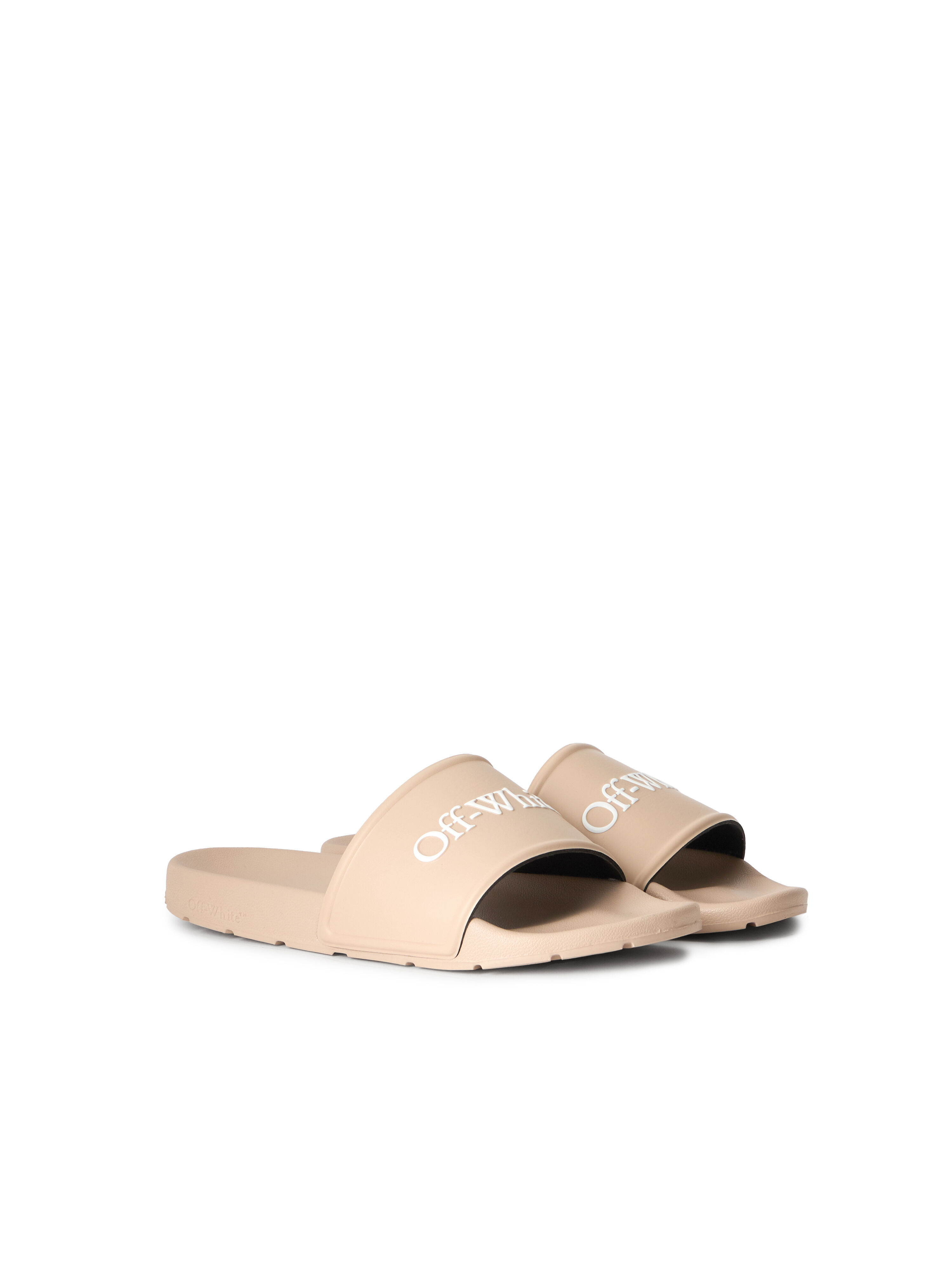 OFF WHITE Sandali Slider Bookish SESAME - WHITE OMIU002S26MAT002