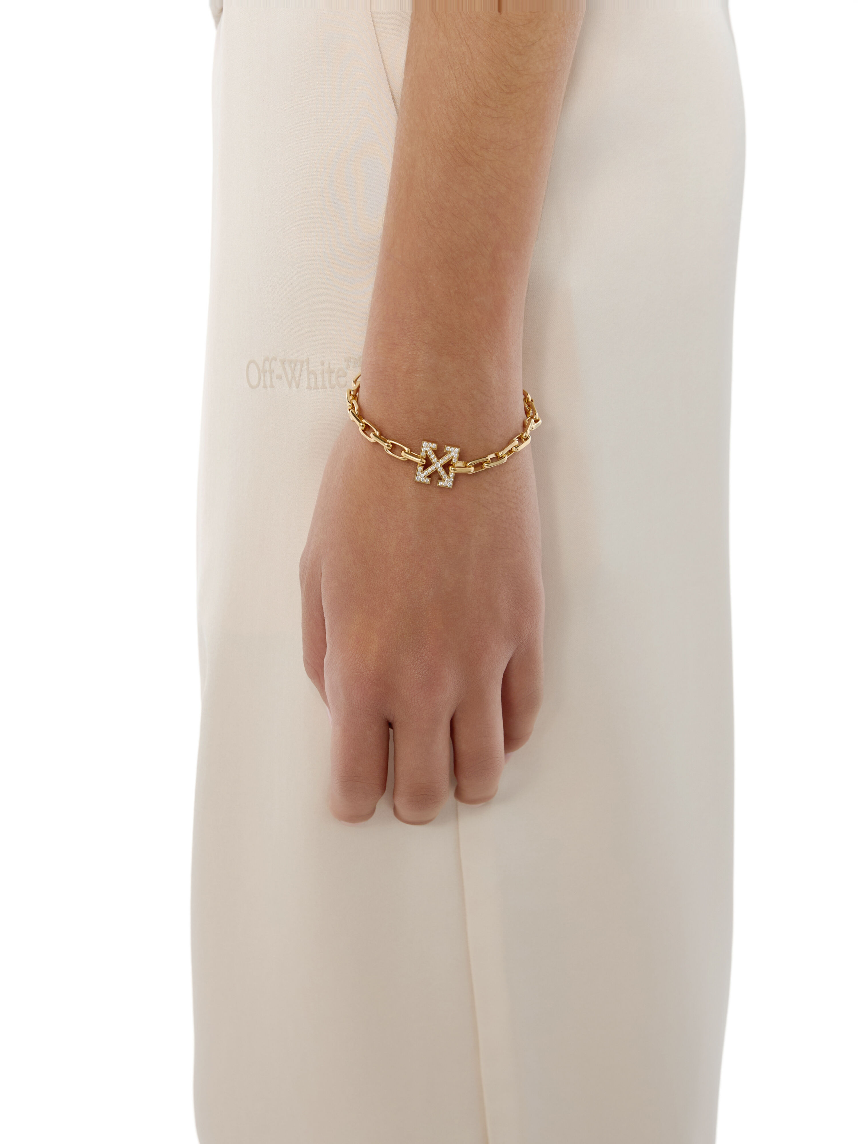 Arrow Diamond Chain Bracelet OFF WHITE Arrow Diamond Chain Bracelet GOLDMETAL C06552