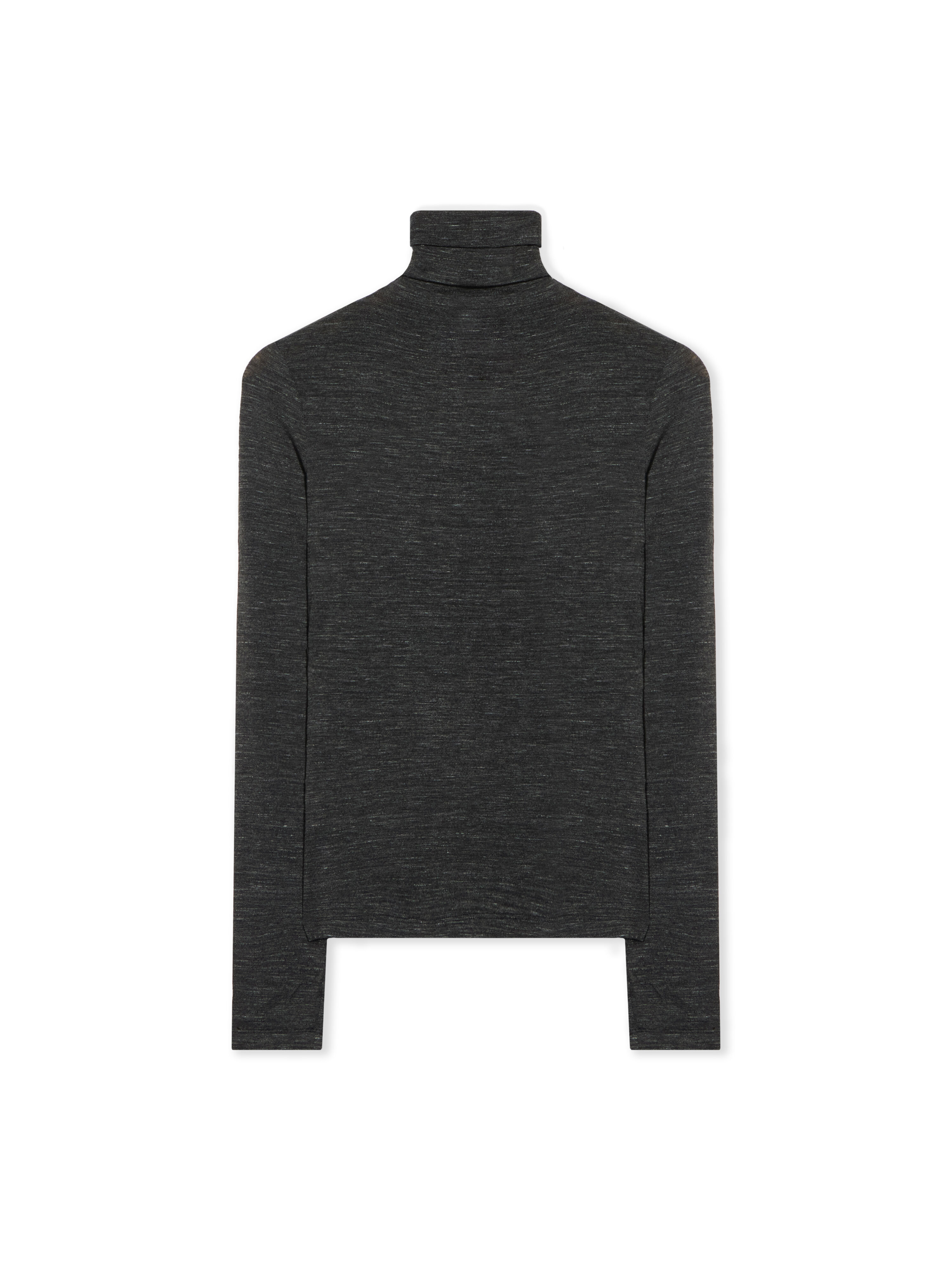 OFF WHITE Off Stamp Turtleneck Top BLACKENED PEARL-RED DAHLIA OWAD275F25JER001