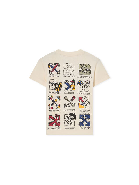 Multilogo T-Shirt OFF WHITE Multilogo T-Shirt EGRET 44BXB001F26J002