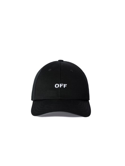 Black Off Stamp Baseball Cap OFF WHITE Black Off Stamp Baseball Cap BLACK OMLB06DC99FAB001